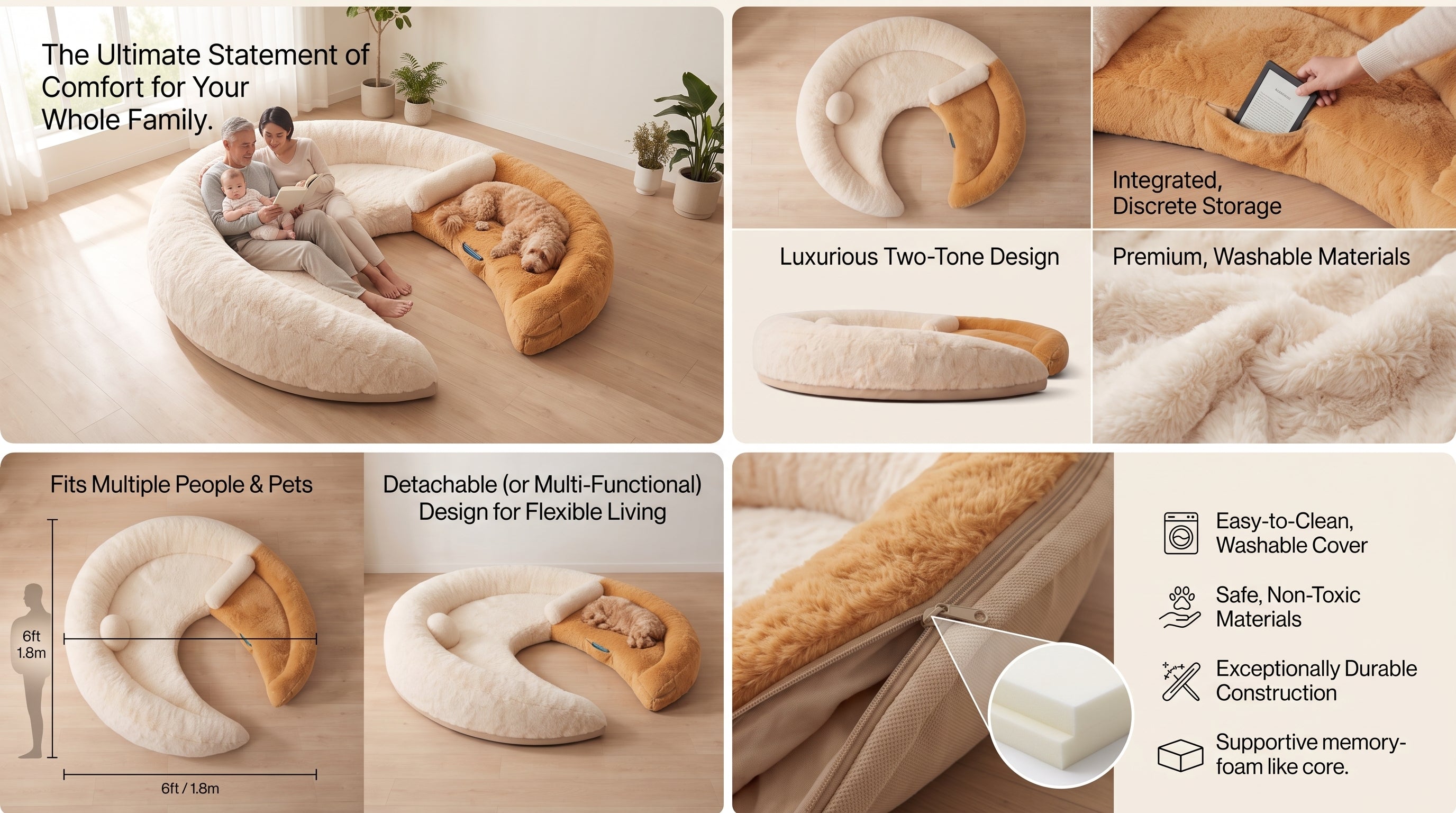 Crescent Comfort Wellness Bed