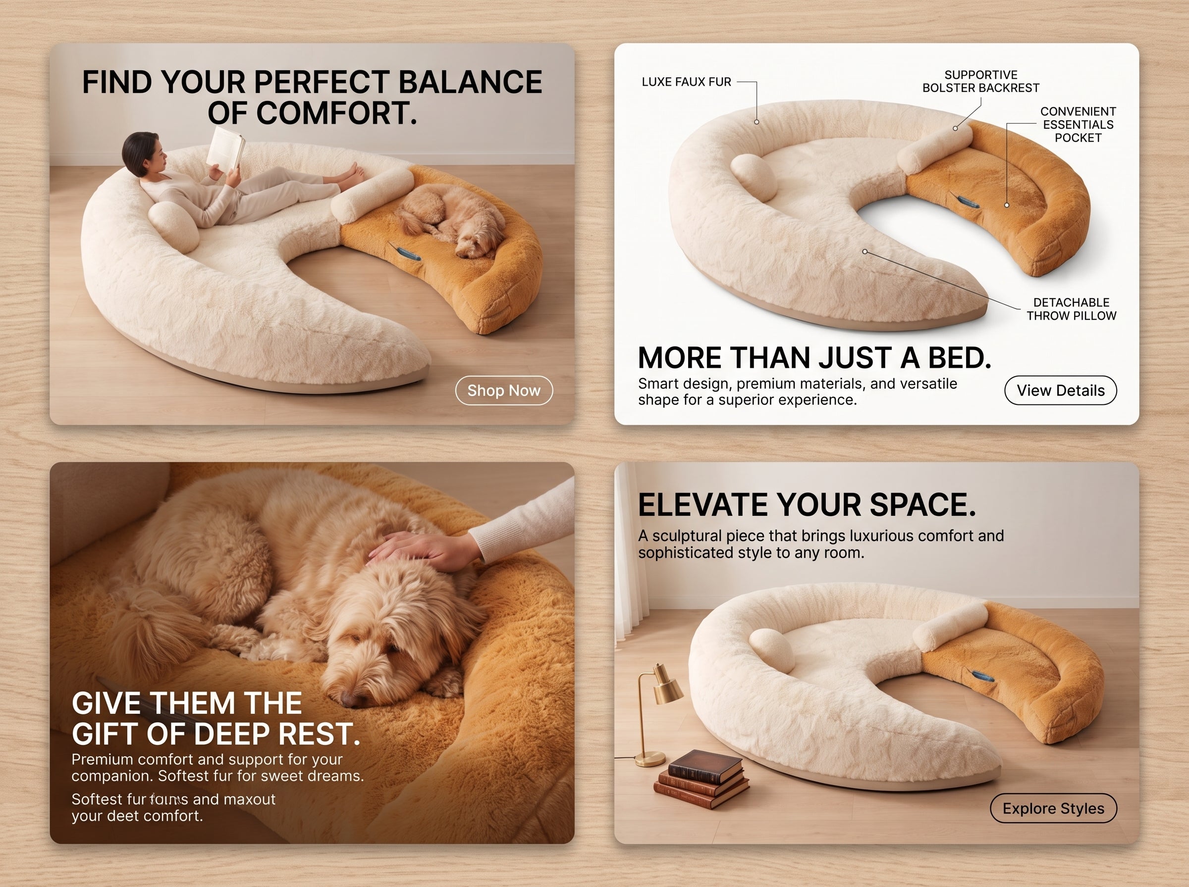 Crescent Comfort Wellness Bed